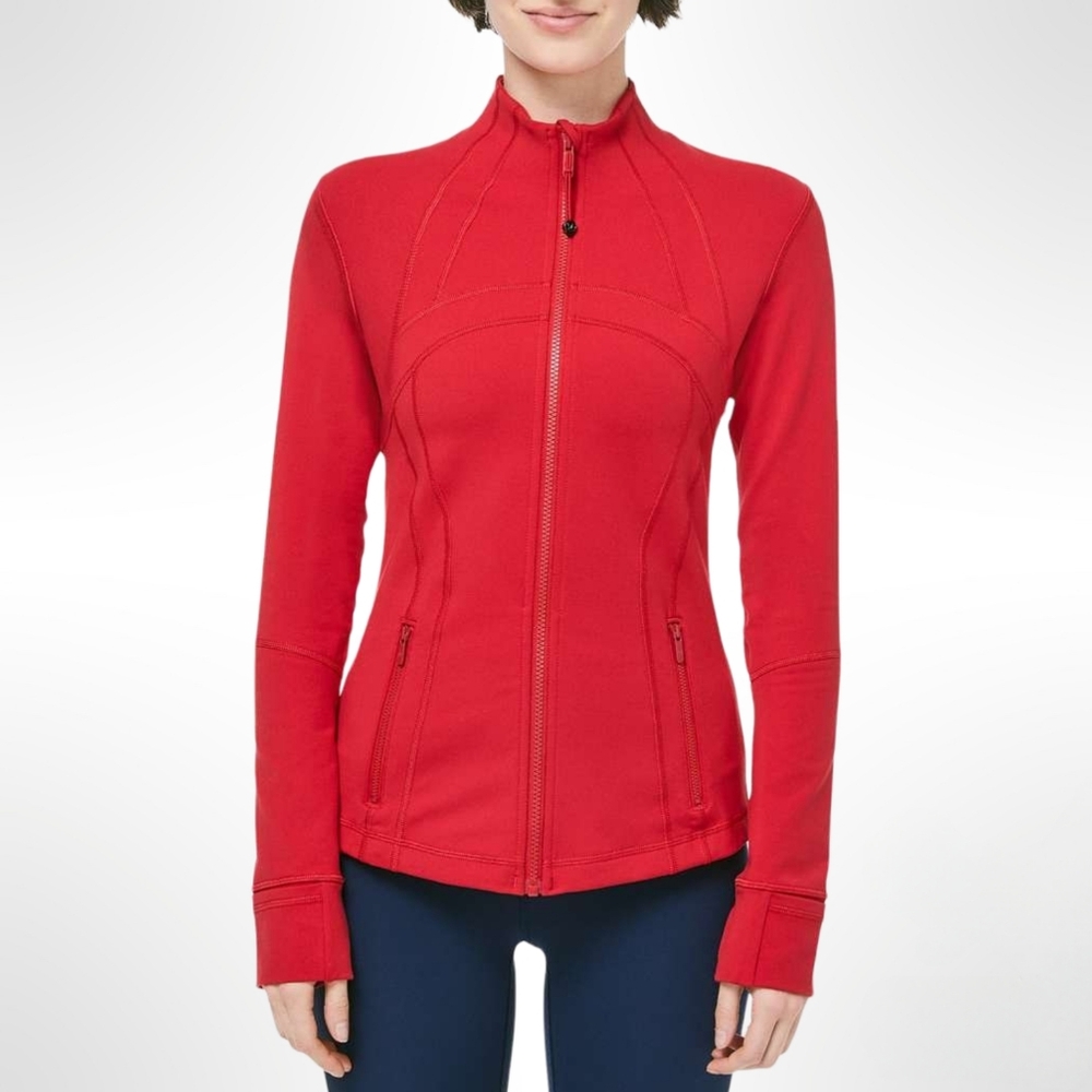 Lululemon Define Jacket Size 8 (M) - Dark Red. RARE COLOR